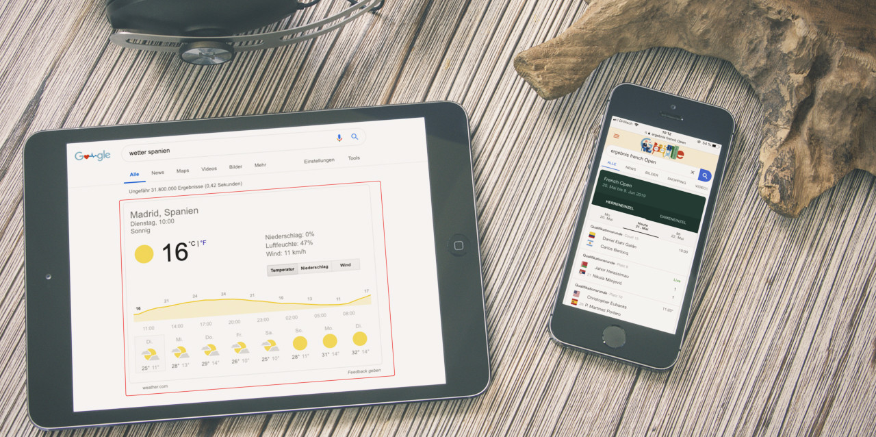 Informationsweitergabe über den angelernten Knowledge Graph, Quelle: Google